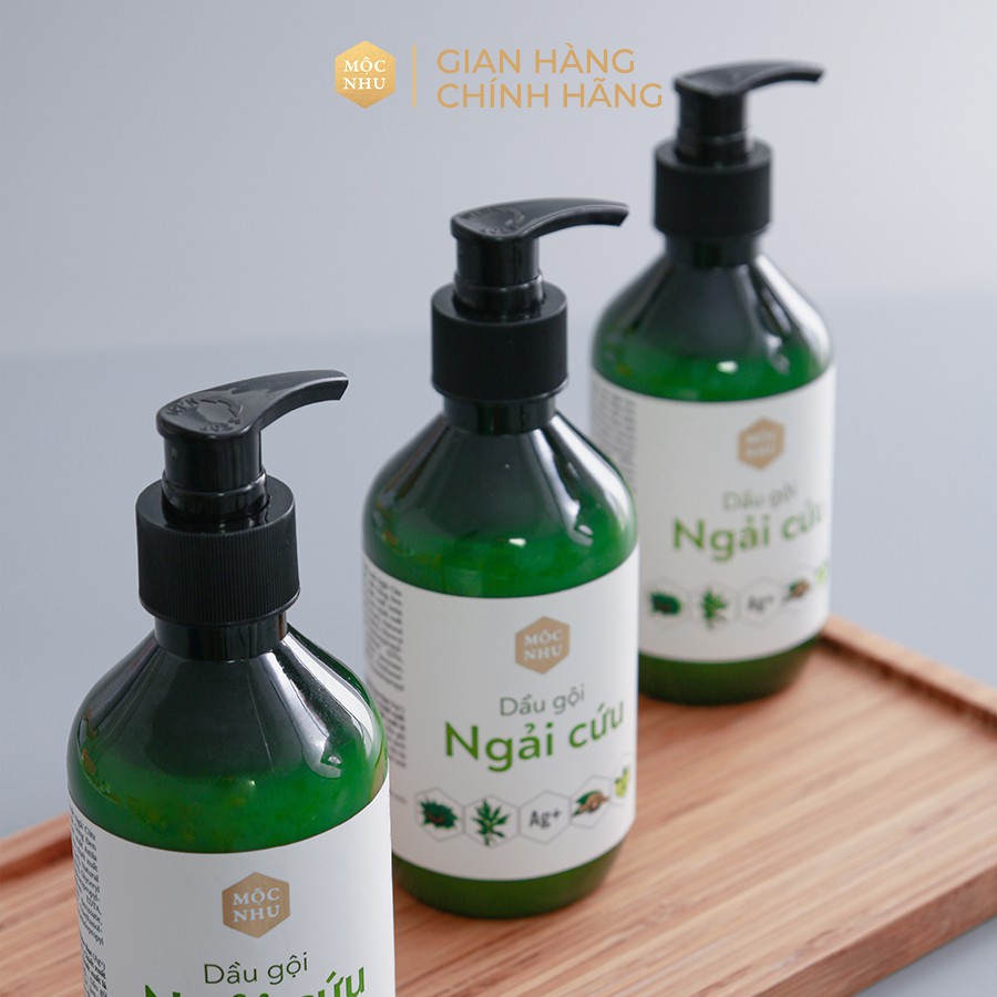 Dầu Gội Ngải Cứu Mộc Nhu 300ml - Giảm Gàu Ngứa + Nấm Da Đầu