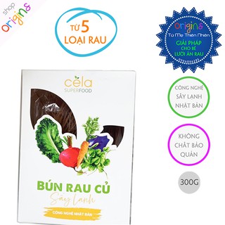 [HỮU CƠ] BÚN RAU CỦ CELA 350G DINH DƯỠNG ĂN DẶM CHO BÉ, ĂN CHAY, GIẢM CÂN ORIGINS SHOP