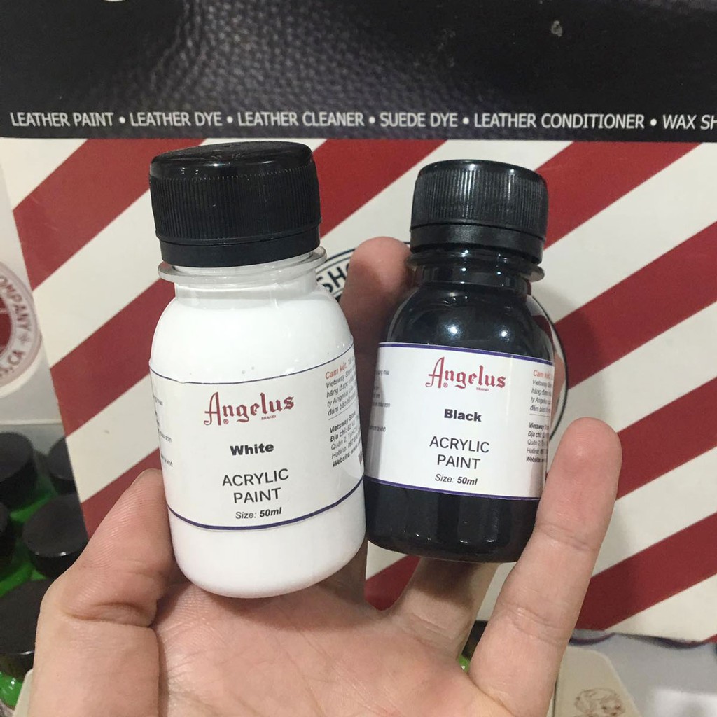 Màu Custom Angelus 50ml trắng - đen Vietsway paint USA