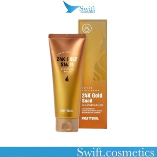 Sữa Rửa Mặt Pretty skin - PrettySkin Total Solution 24K Gold Snail Cleansing Foam 150ml