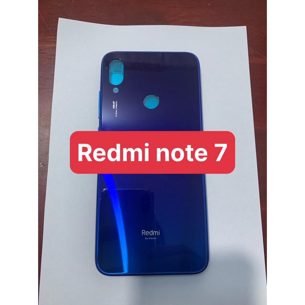 bộ vỏ xiaomi redmi note 7 (gồm kính lưng,sườn ,phím