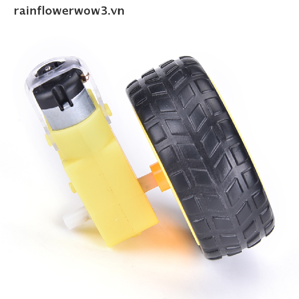 Bộ Bánh Xe Bằng Nhựa DC 3-6v Cho Robot arduino Thông Minh