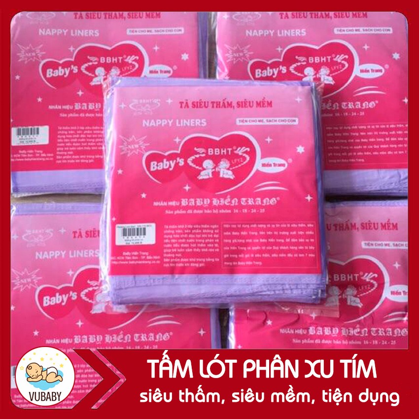 Combo 10 gói Tấm lót phân xu 3 lớp sơ sinh Baby Hiền Trang loại 1