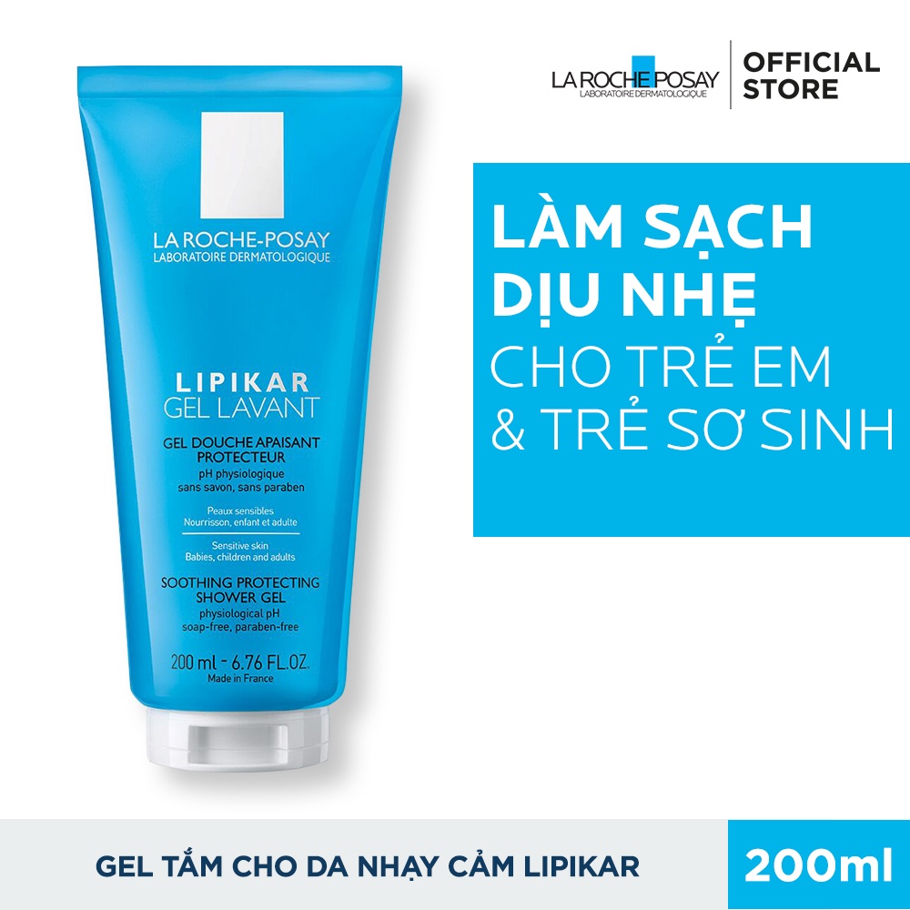 Gel Tắm Cho Da Nhạy Cảm LIPIKAR GEL La Roche-Posay 200ml