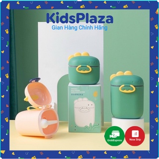 Hộp đựng sữa - bánh ăn dặm cho bé hình chú khủng long ngộ nghĩnh đáng yêu