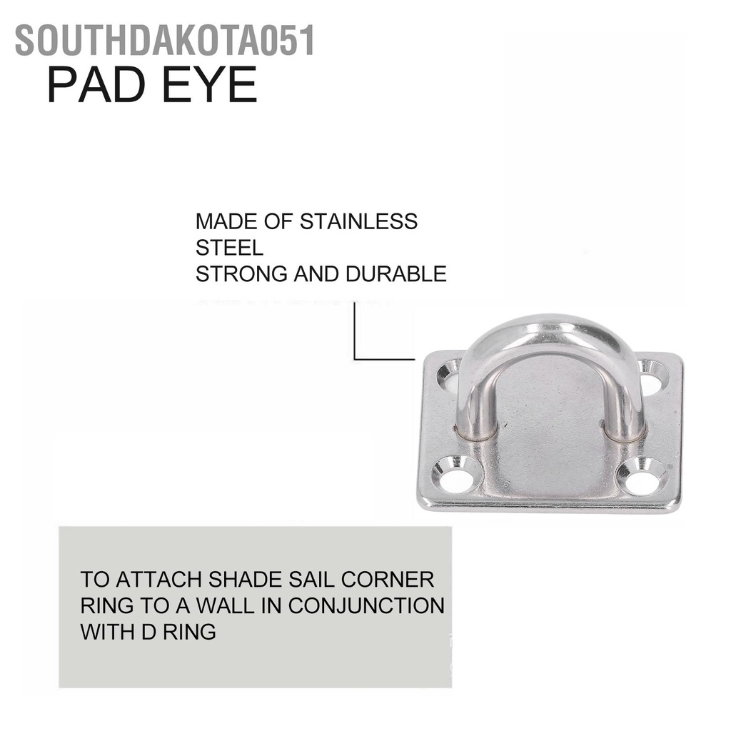 Bộ 7 Móc Treo Võng Bằng Thép Không Gỉ Kèm Ốc Vít Cố Định