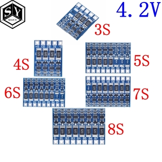Bảng Mạch Cân Bằng Bảo Vệ Toàn Diện 18650 3S 4S 5S 6S 7S 8S 21V 4.2v
