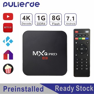 -Thiết bị TV Box Android KODI chuyển đổi TV thường thành TV thông minh MXQ Pro 4K 1GB 8GB.