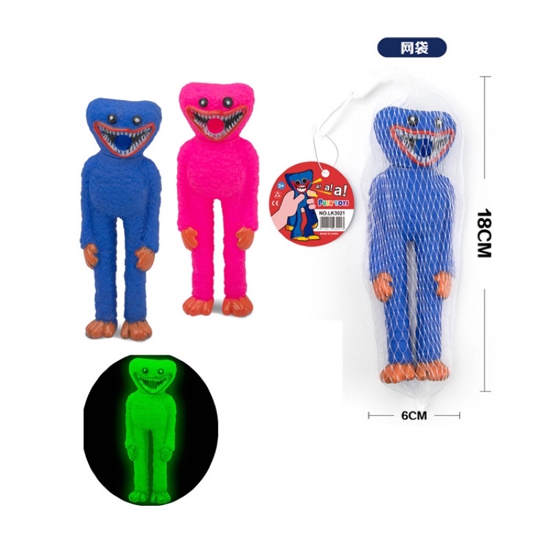 Đồ Chơi Bóp Poppy Huggy Wuggy Playtime mềm kêu chíp chíp