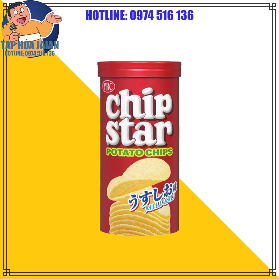 Bánh Snack Khoai Tây Chip Star YBC Hộp 50gr [BK] Nhật Bản