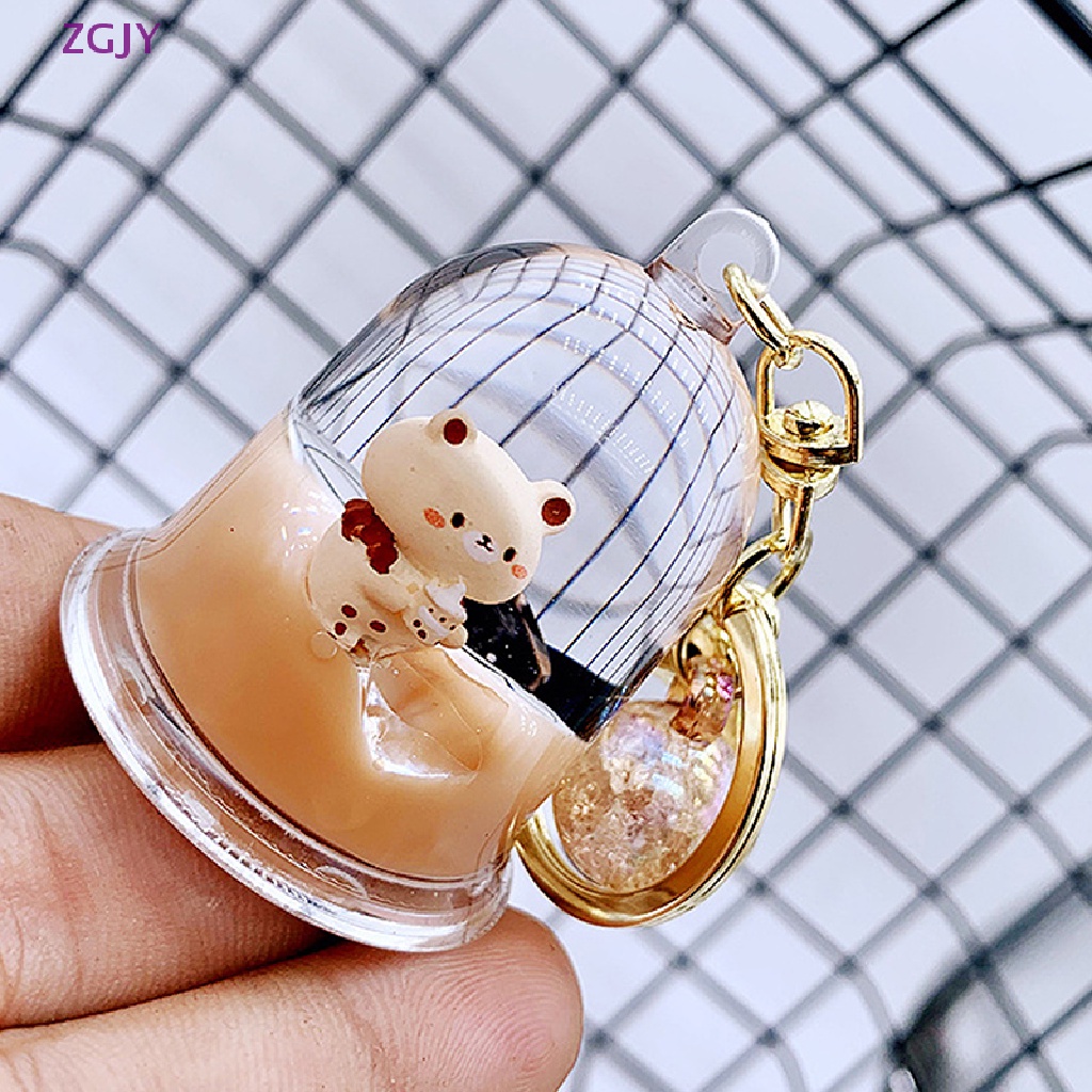 Móc Khóa Hình Ly Trà Sữa Hoạt Hình Dễ Thương Mới