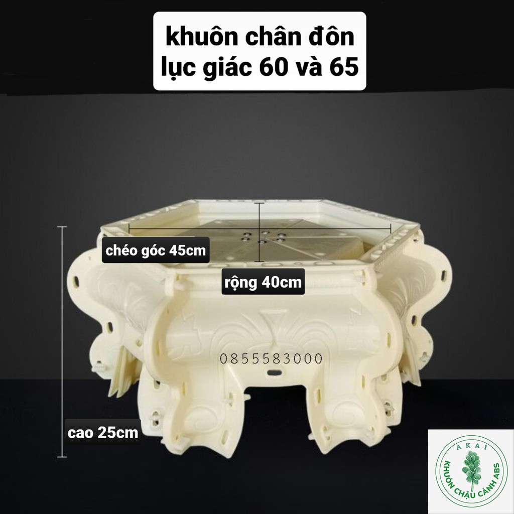 Khuôn đúc chân đôn lục giác 60 và 65 (khuôn chậu đôn)