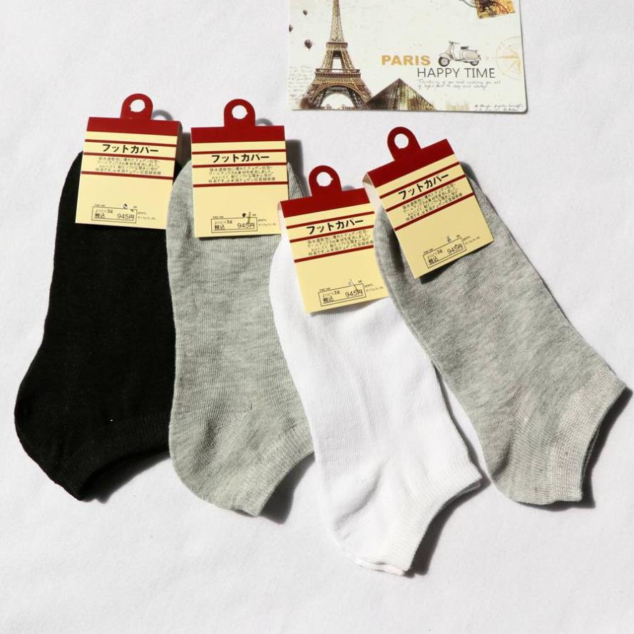 Tất nam cổ ngắn KOGANO vớ nam cao cấp Nhật cotton co giãn đi giày da, thể thao chạy bộ, gym FAS-001349