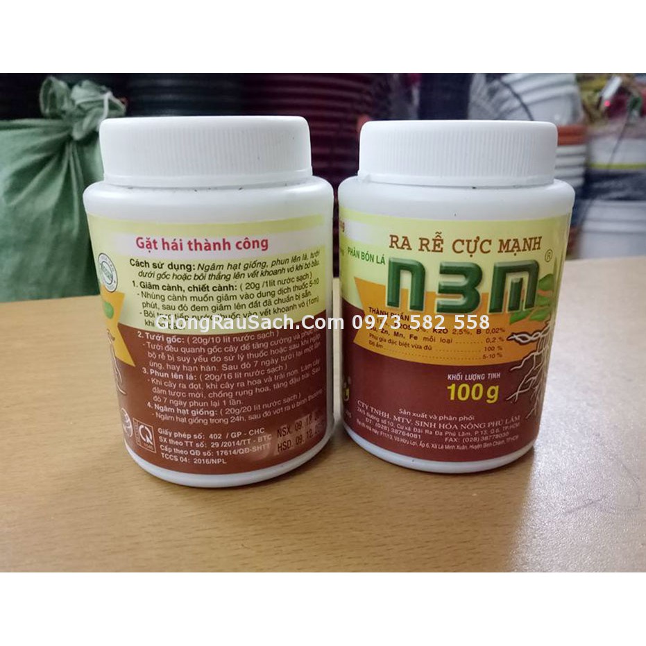 Thuốc Ra Rễ CỰC MẠNH N3M Cho Tất cả Cây Trồng 100gr