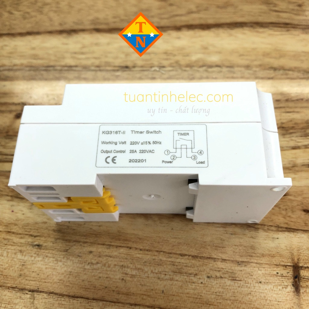 Timer hẹn giờ điện tử KG316T-II/25A/220Vac- bộ hẹn giờ tự động có khóa phím