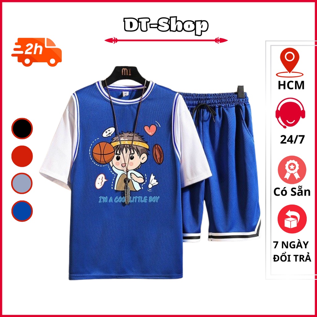 Set Bộ quần áo Unisex Nam Nữ LITTLE BOY