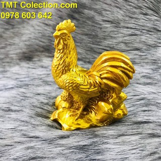 Tượng Con Gà Vàng, trang trí bàn sách, bàn làm việc -TMT Collection - SP005239