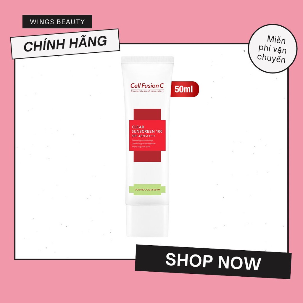 MUA 1 TẶNG 1 - Kem chống nắng CELL FUSION C Clear Freshness And Clarifying Sunscreen 100SPF 48 / PA+++