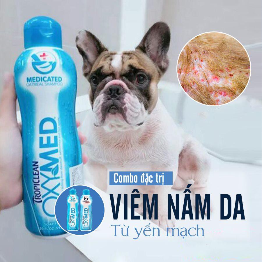 DẦU GỘI CHỐNG NGỨA DÀNH CHO CHÓ MÈO OXYMED TROPICLEAN