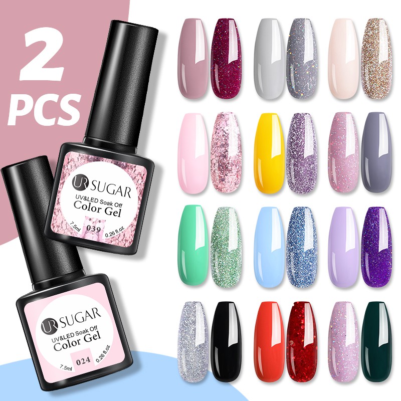 Bộ 2 chai sơn móng tay UR SUGAR cao cấp 7.5ml