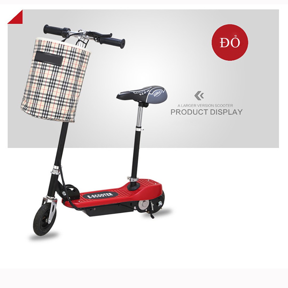 Xe điện mini E-SCOOTER phiên bản cao cấp gấp gọn, động cơ 120W, pin 4.5AH / 24V, tải trọng 80kg