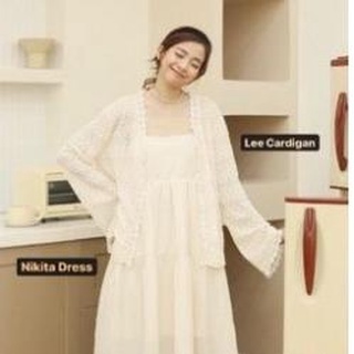 Sibling House - Áo cardigan hoa kem mỏng Lee cardigan