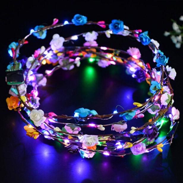 Vòng hoa đội đầu đèn led