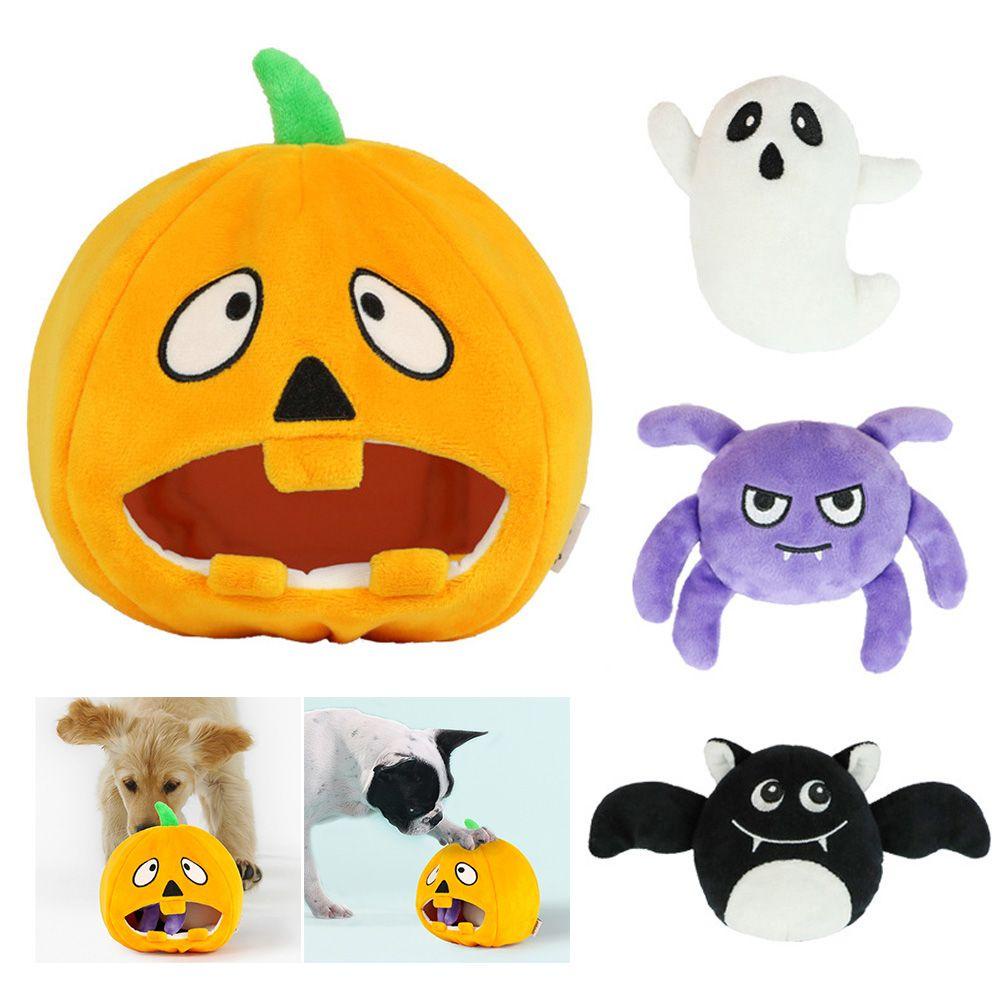 LAYOR1 Set 4 Đồ Chơi Phát Ra Tiếng Kêu Hình Bí Ngô Dễ Thương Cho Cún Cưng