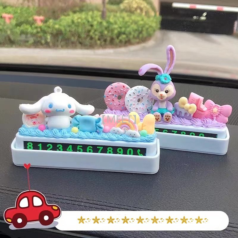 [Met] 1 Gói Phụ Kiện Búp Bê Hoạt Hình DIY Thủ Công Trang Trí Biển Số Đậu Xe Trang Trí Nội Thất Xe Hơi Bằng Resin Làm Đồ Trang Sức Thủ Công