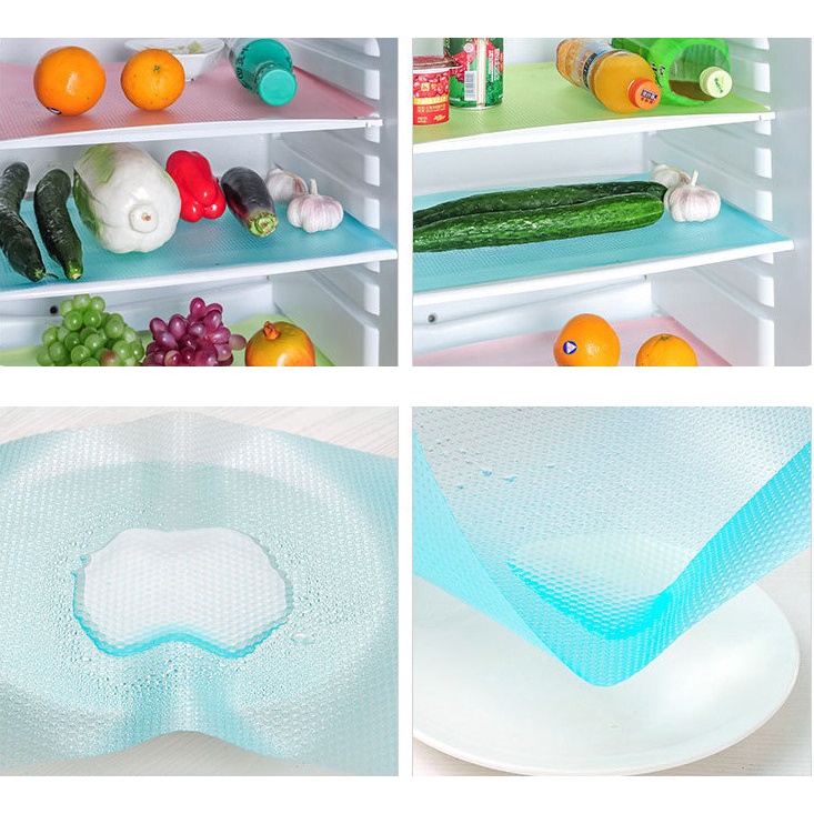 Set 4 miếng lót bàn ăn, hộc tủ, tủ lạnh