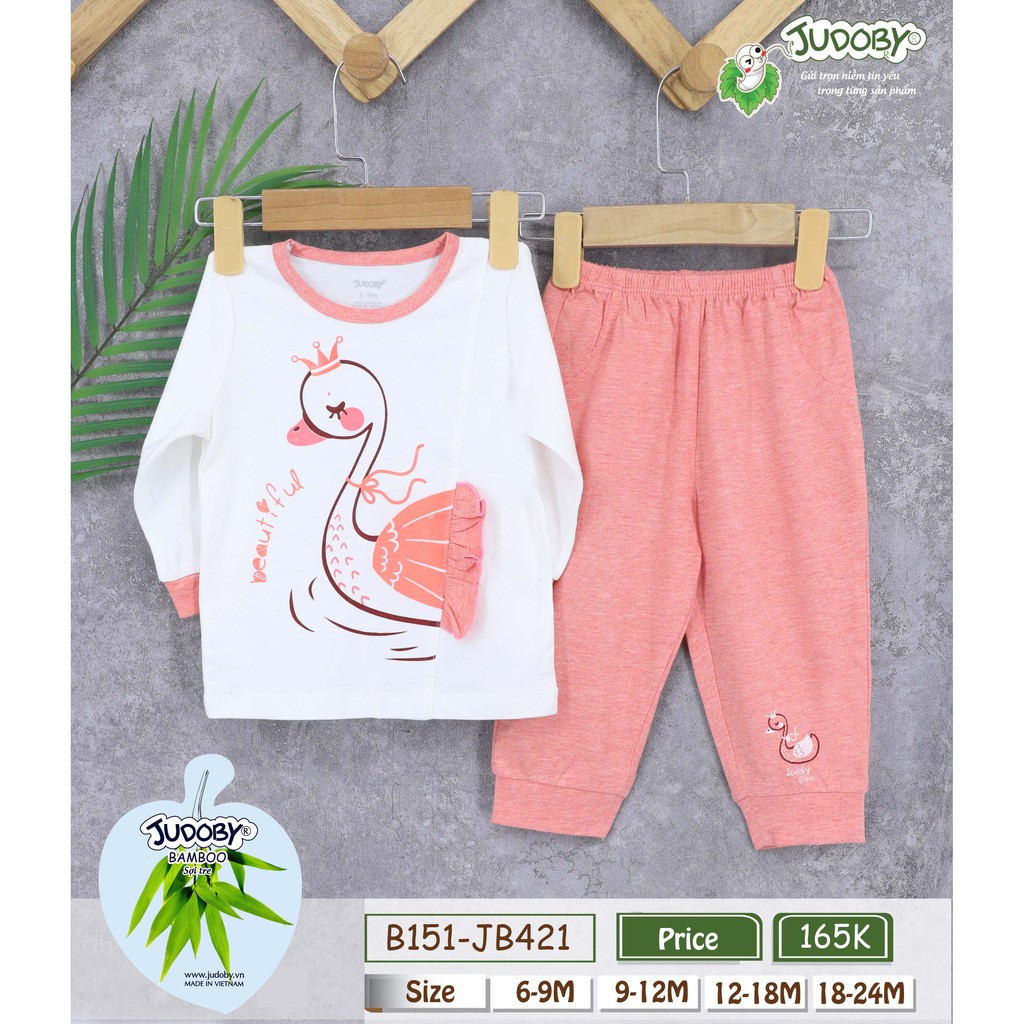 [Rẻ Vô Địch] Bộ áo dài quần dài khuy vai họa tiết trẻ em Judoby