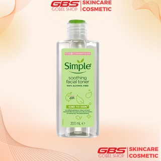 Nước Hoa Hồng Simple Kind To Skin Soothing Facial Toner 200ml , Không Cồn Dành Cho Da Nhạy Cảm