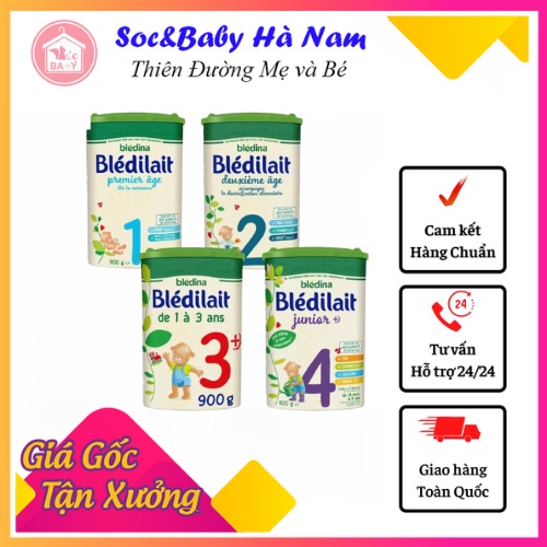 Sữa Bledilait số 1,2,3,4 của Pháp trọng lượng 400g, 900g