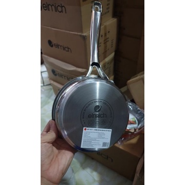 Chảo Inox chống dính 3 đáy MaxA EL 3760 size 16cm  20cm 24cm 26cm