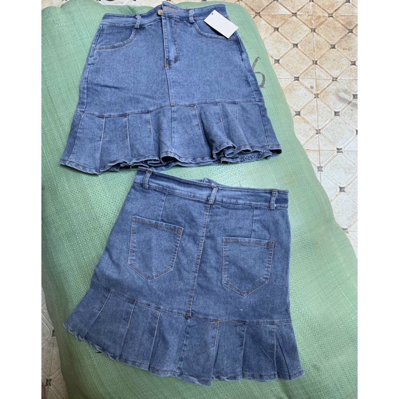 Chân váy Jeans mới nhất 2021 kèm quần bên trong size sml nhé