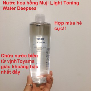 Nước hoa hồng Muji Light toning Water Deepsea 400ml