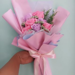 Hoa hồng sáp thơm bó 7 bông