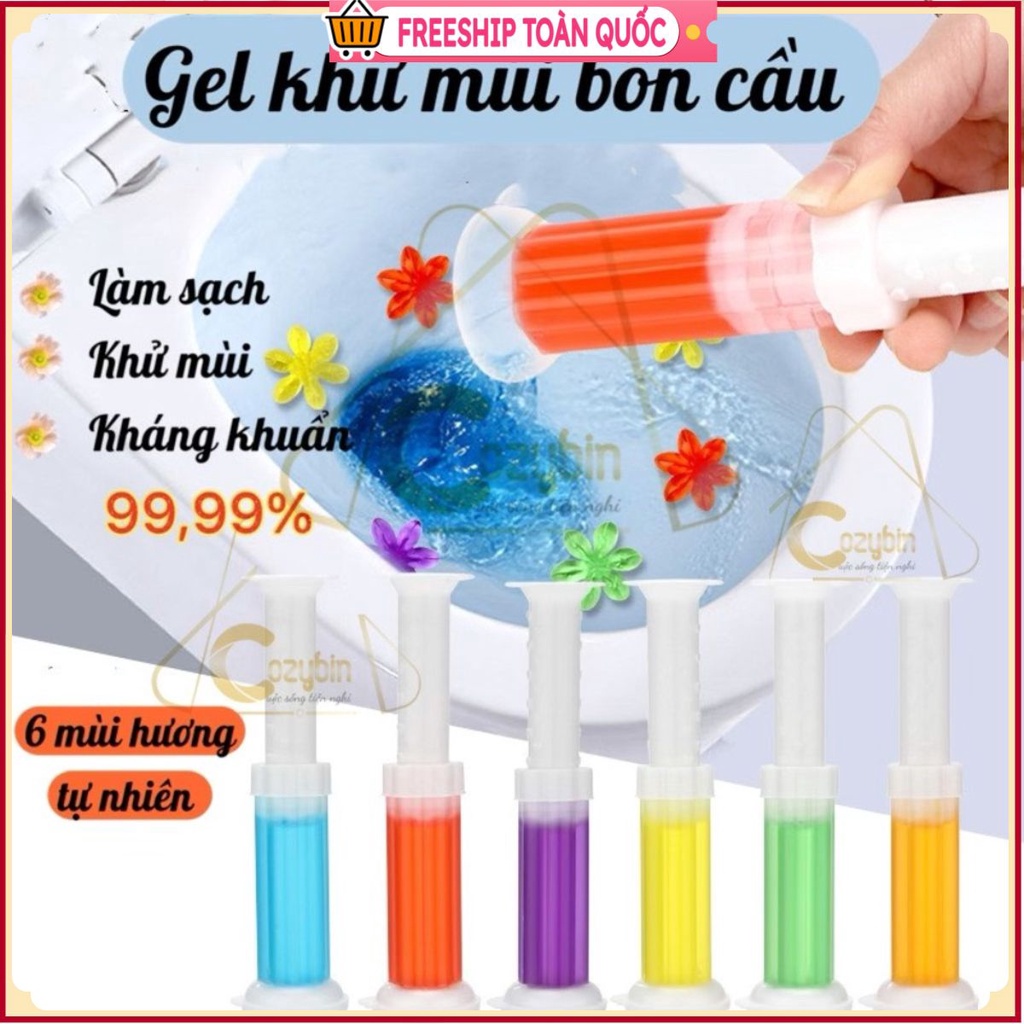 PVN33108 Gel thơm khử trùng bồn cầu gel khử mùi bồn cầu dạng thạch hình bông hoa với 6 mùi thơm cho nhà vệ sinh T8 .