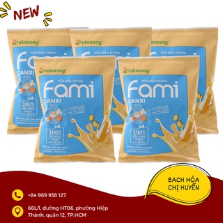10 bịch Sữa đậu nành Fami Canxi bịch 200ml