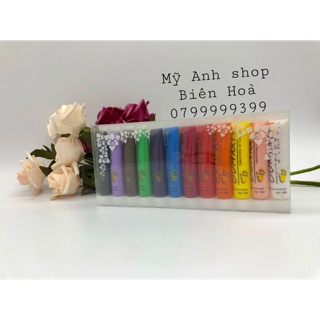 Set 12 màu bột vẽ cọ bản Oumaxi