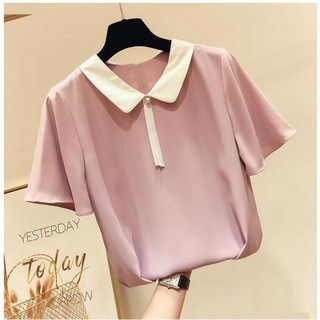 ÁO KIỂU NỮ CỔ LÁ SEN TAY CÁNH DƠI💕𝑭𝑹𝑬𝑬𝑺𝑯𝑰𝑷💕[Giá gốc tận xưởng] ÁO KIỂU NỮ CÔNG SỞ THỜI TRANG