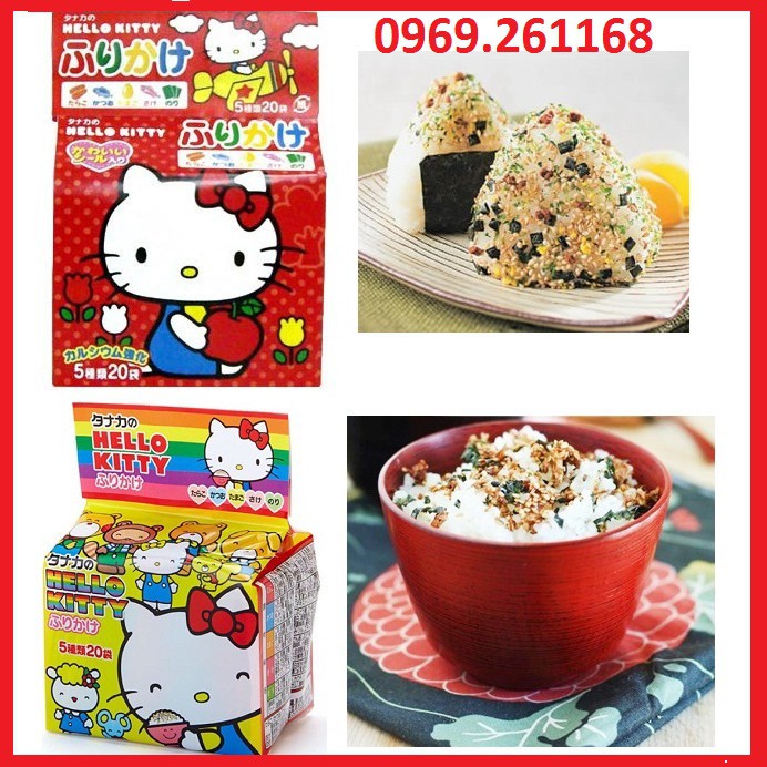 [Date 2023]  Gia vị rắc cơm Hello Kitty Nhật Bản - 1 gói lẻ