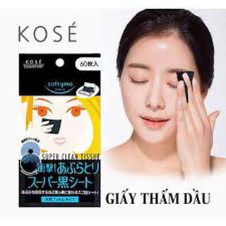 Giấy Thấm Dầu Kose Softymo Super Clean Tissue 60 Miếng