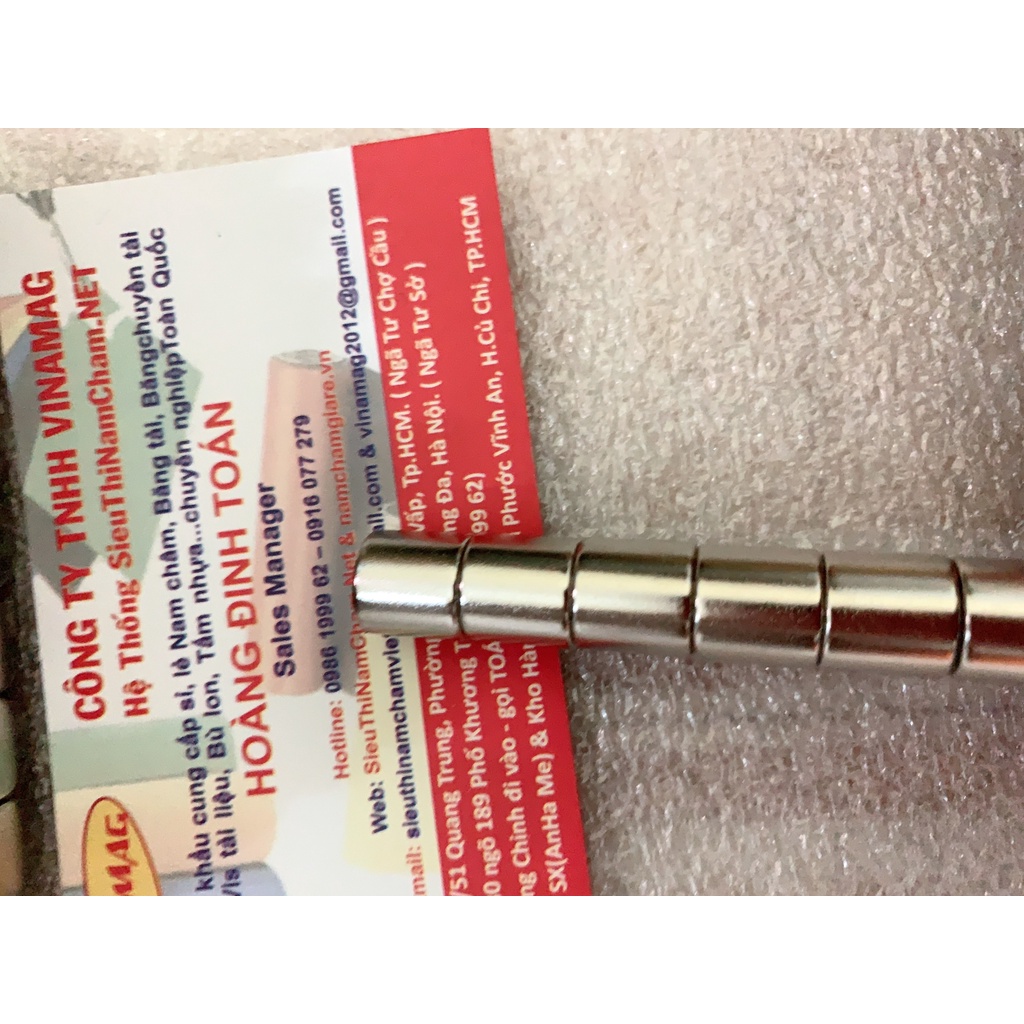Nam châm viên 10x10mm siêu mạnh