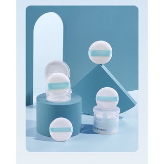 Bông đánh phấn Cushion MayCreate Mút Tròn Tán Phấn Nước cao cấp Luxuka MC11 (5 cái)