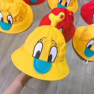 💝 Mũ Vành Rộng💝Thêu Hình Chú Vịt Rất Dễ Thương Cho Bé Vòng đầu 48- 55cm