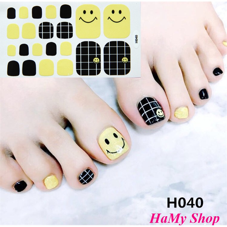 Sticker dán móng chân không thấm nước P2- Nail sticker