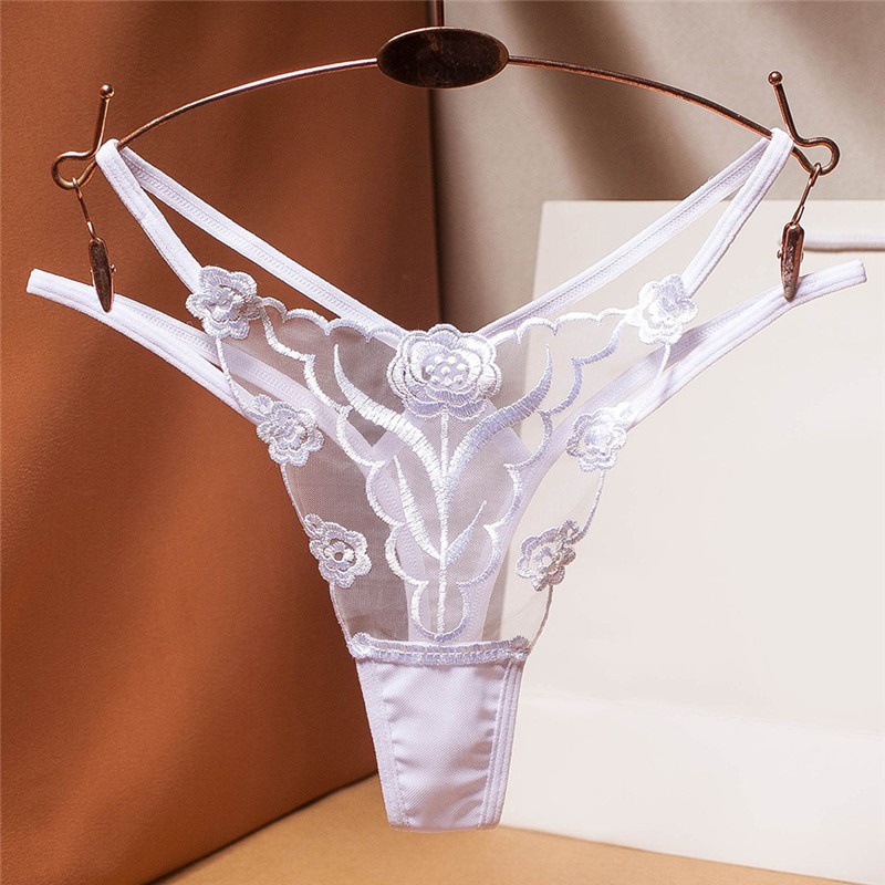 Quần Lót Lọt Khe Vải Lưới Xuyên Thấu Thêu Họa Tiết Thời Trang Quyến Rũ Cho Nữ | BigBuy360 - bigbuy360.vn