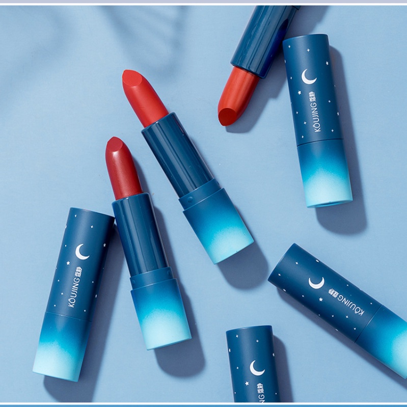 Son môi KOUJING dưỡng ẩm không phai màu lâu trôi thiết kế vỏ lấp lánh đẹp mắt