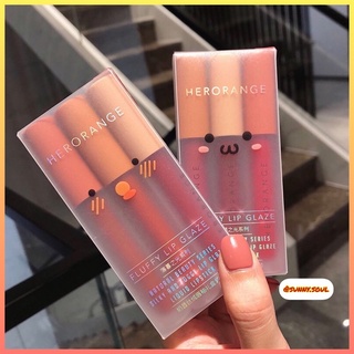 Set 3 cây son kem lì Her Orange nội địa Trung
